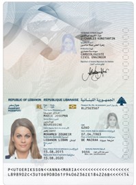 Exemple de passeport biométrique